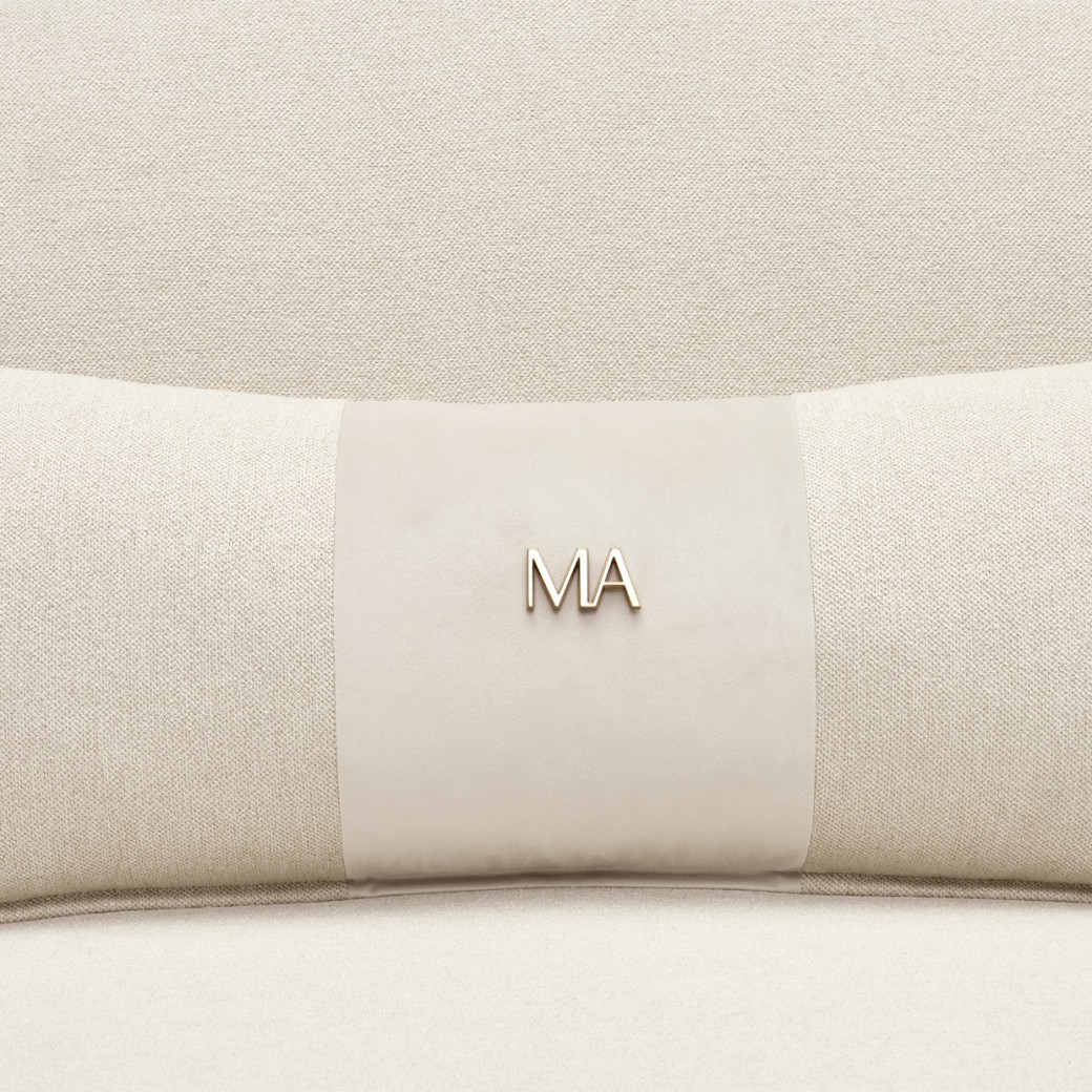 3 PC Sofa - Cornsilk/Champagne Camellia Field Caramel Collection by Michael Amini 9090-3PC-CNSLK-134