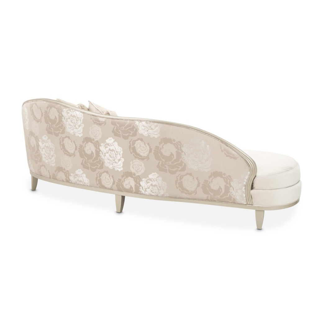 Camellia Field Asymmetrical Sofa Cornsilk Caramel Collection by Michael Amini  9090816-CNSLK-134