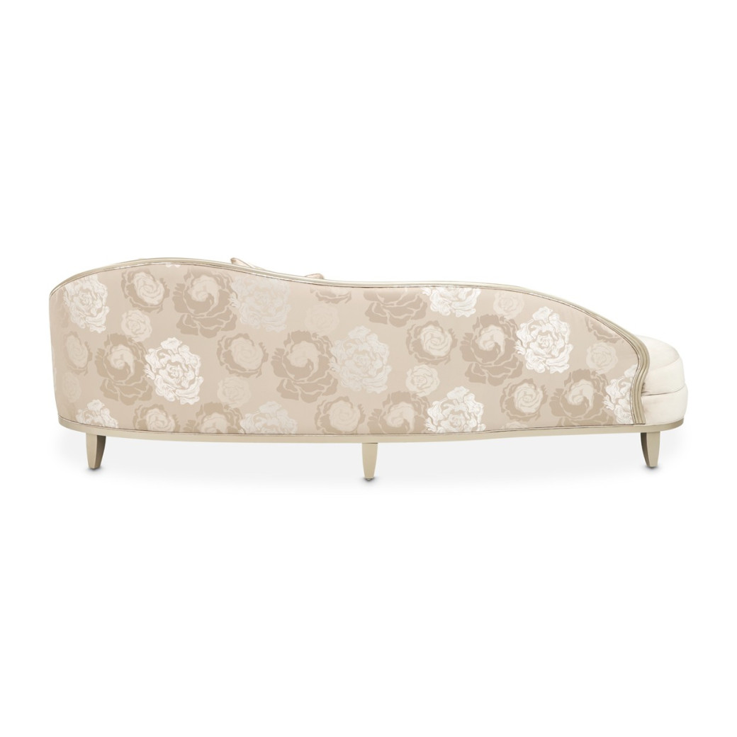 Camellia Field Asymmetrical Sofa Cornsilk Caramel Collection by Michael Amini  9090816-CNSLK-134