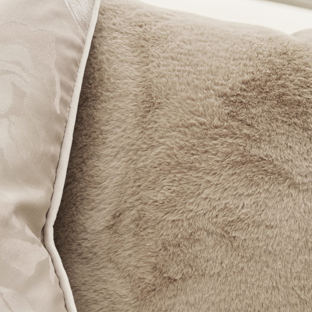 Camellia Field Asymmetrical Sofa Cornsilk Caramel Collection by Michael Amini  9090816-CNSLK-134