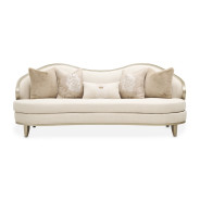 Camellia Field Sofa Cornsilk Caramel Collection By Michael Amini 9090815-CNSLK-134