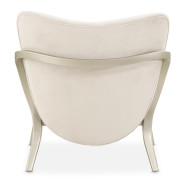 Camellia Field Accent Chair Ivory Caramel Collection by Michael Amini 9090834-IVORY-134