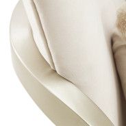 Camellia Field Accent Chair Ivory Caramel Collection by Michael Amini 9090834-IVORY-134