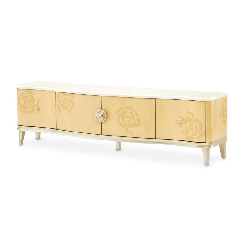 Media Cabinet Camellia Field Caramel Collection by Michael 9090081-134 Amini