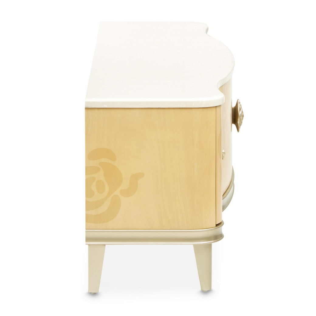 Media Cabinet Camellia Field Caramel Collection by Michael 9090081-134 Amini