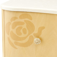 Media Cabinet Camellia Field Caramel Collection by Michael 9090081-134 Amini