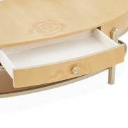 Camellia Field Oval Cocktail Table Caramel Collection By Michael Amini  9090201-134