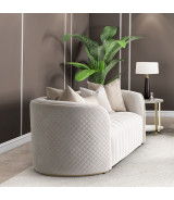 Sofa Beige Gold Ariana Collection by Michael Amini.LFR-ARNA815-BGE-806
