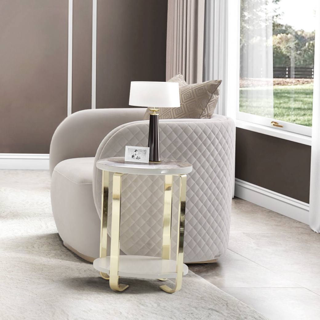 Sofa Caramel Gold Ariana Collection by Michael Amini LFR-ARNA815-CML-806