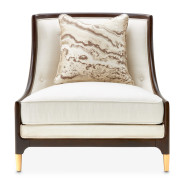 Accent Chair Belmont Place Collection By Michael Amini 9085834-CREAM-409