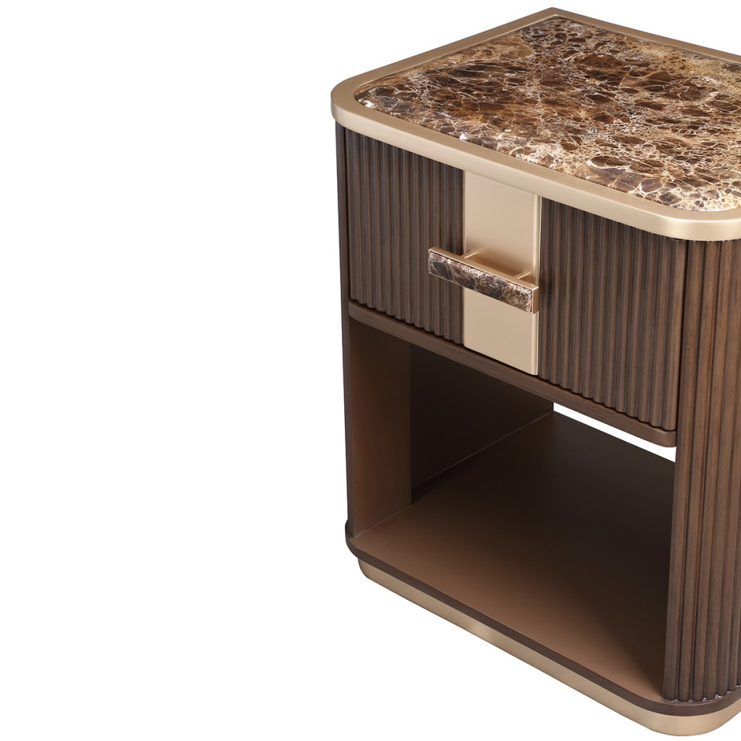 1-Drawer Nightstand West Kensington Collection By Michael Amini 9096040-417
