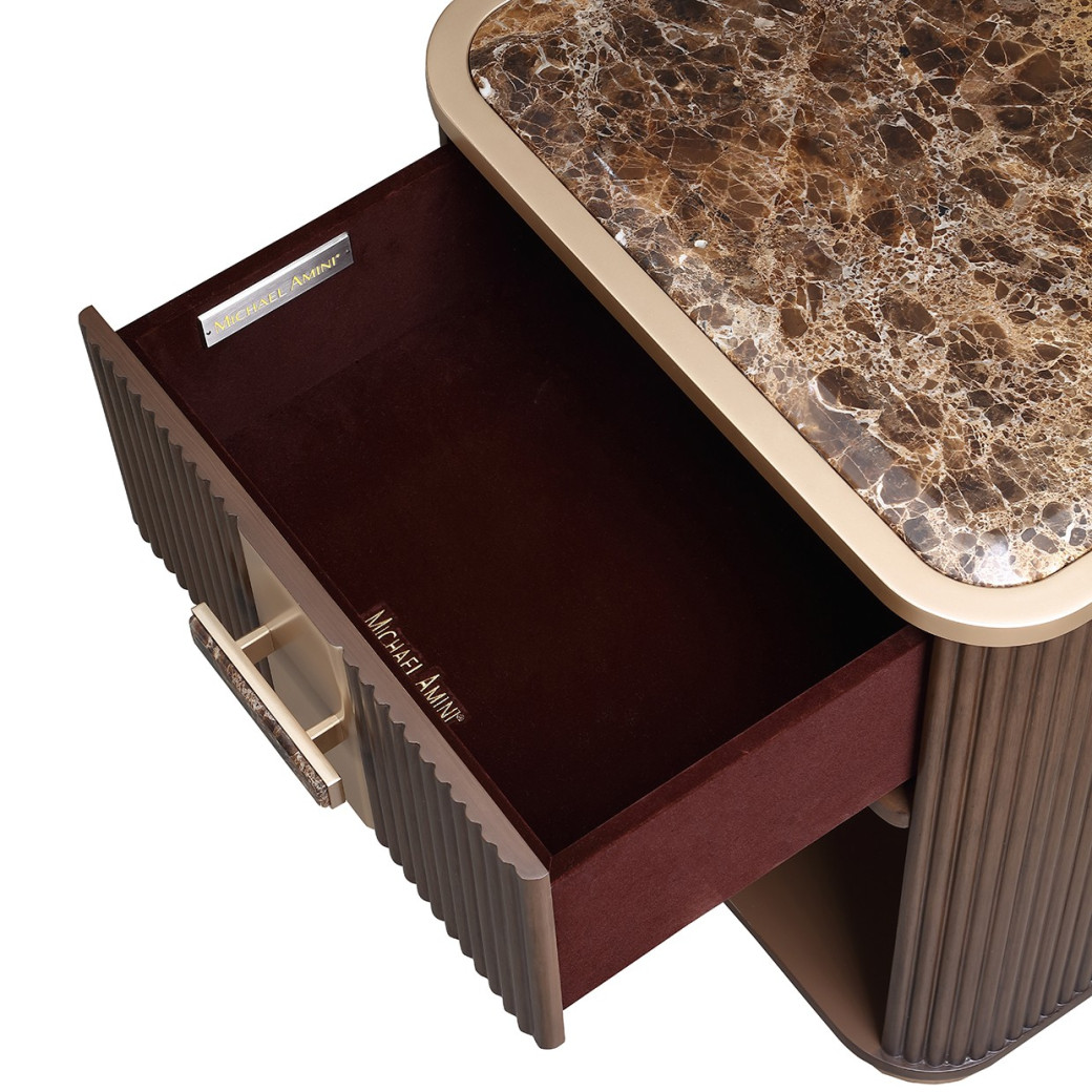 1-Drawer Nightstand West Kensington Collection By Michael Amini 9096040-417
