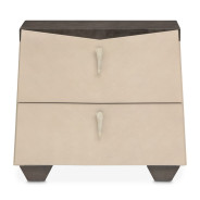 Nightstand Fantosini Silver Mist Collection by Michael Amini. 9091040-823