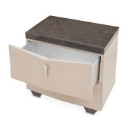Nightstand Fantosini Silver Mist Collection by Michael Amini. 9091040-823
