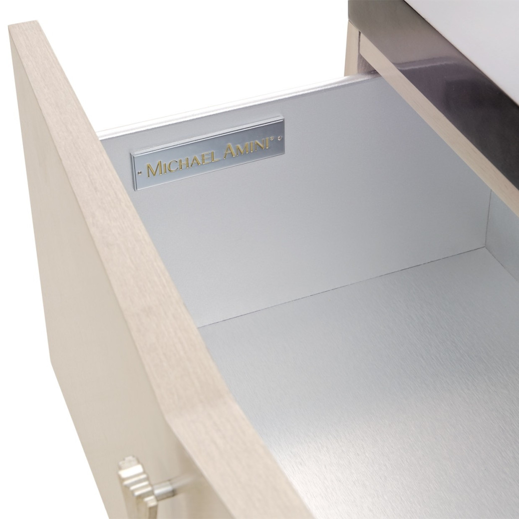 Nightstand Fantosini Silver Mist Collection by Michael Amini. 9091040-823