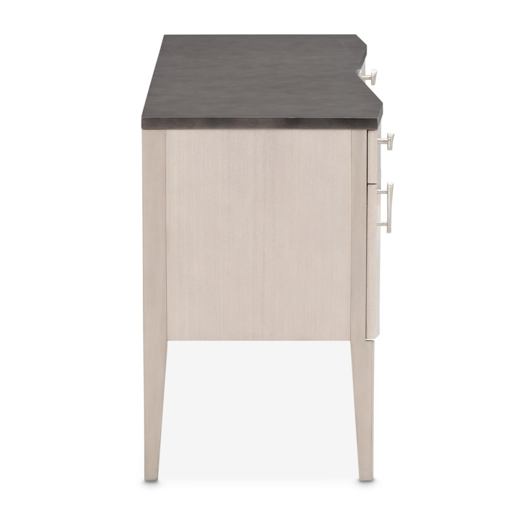 Vanity Desk Fantosini Silver Mist Collection by Michael Amini 9091050SA-823