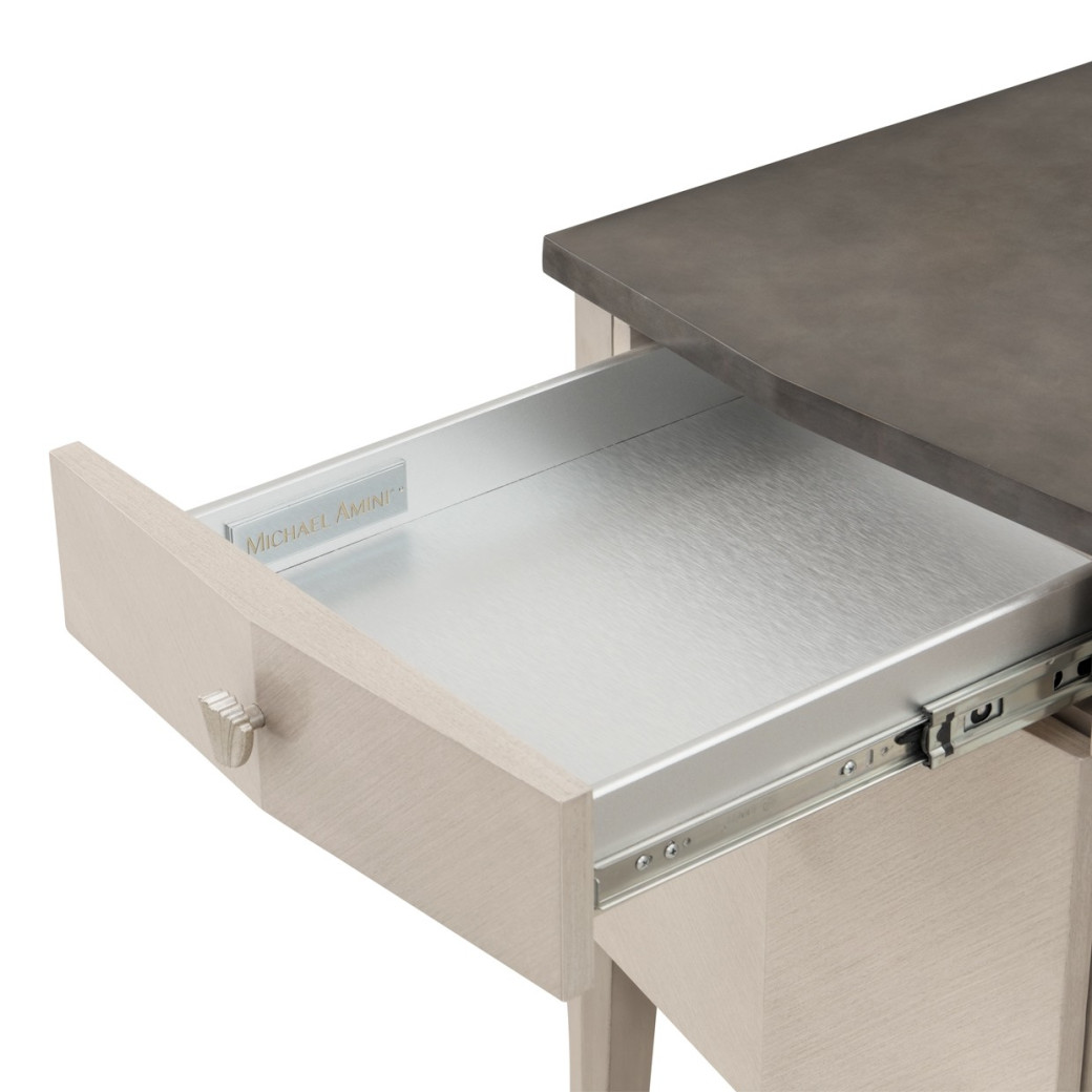 Vanity Desk Fantosini Silver Mist Collection by Michael Amini 9091050SA-823