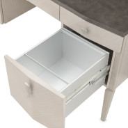 Vanity Desk Fantosini Silver Mist Collection by Michael Amini 9091050SA-823