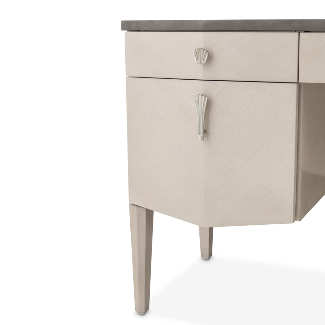 Vanity Desk Fantosini Silver Mist Collection by Michael Amini 9091050SA-823
