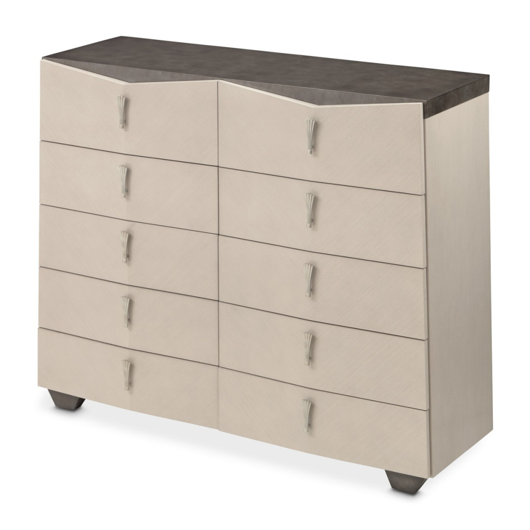 Mule Chest Fantosini Silver Mist Collection by Michael Amini 9091070SA-823