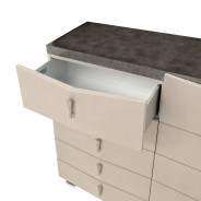 Mule Chest Fantosini Silver Mist Collection by Michael Amini 9091070SA-823