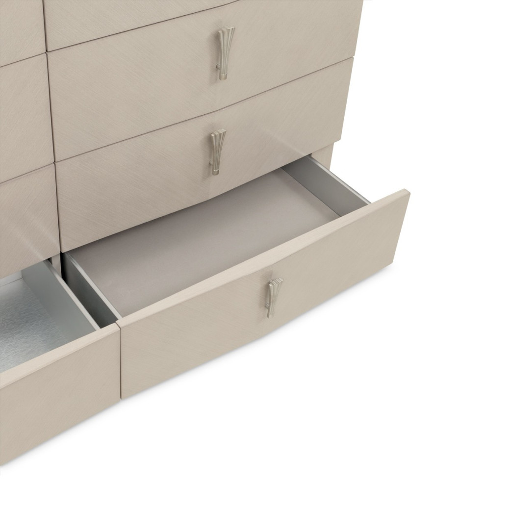 Mule Chest Fantosini Silver Mist Collection by Michael Amini 9091070SA-823