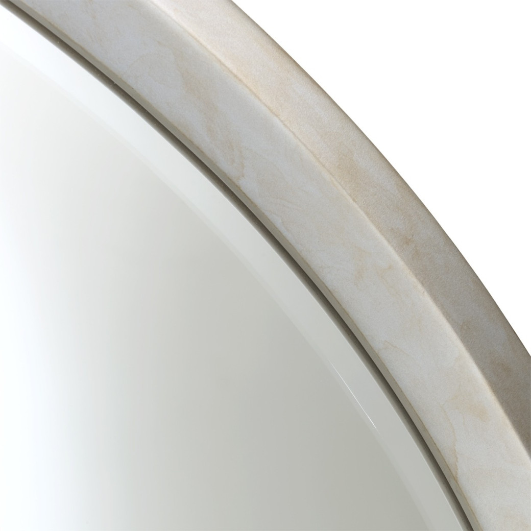 Vanity with Mirror Fantosini Silver Mist Collection By Michael Amini 9091058VAN2-823