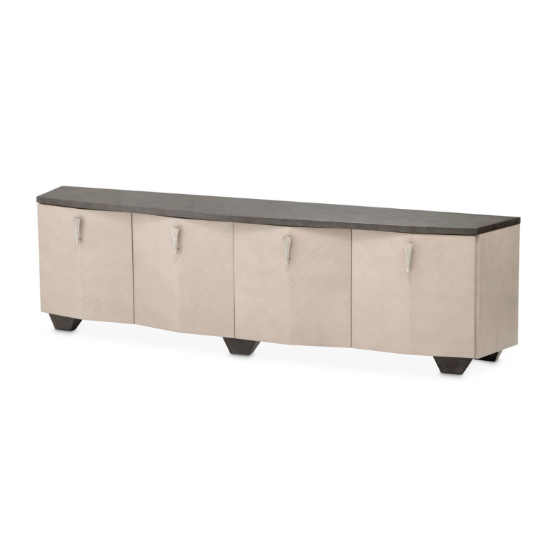 Media Cabinet Fantosini  Silver Mist Collection By Michael Amini 9091081-823
