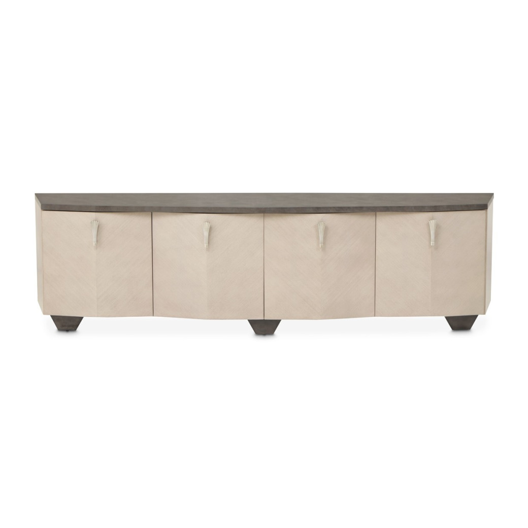 Media Cabinet Fantosini  Silver Mist Collection By Michael Amini 9091081-823