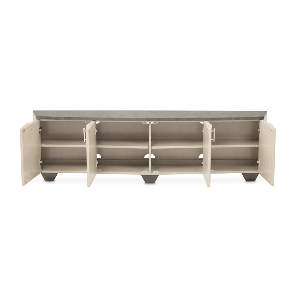 Media Cabinet Fantosini  Silver Mist Collection By Michael Amini 9091081-823