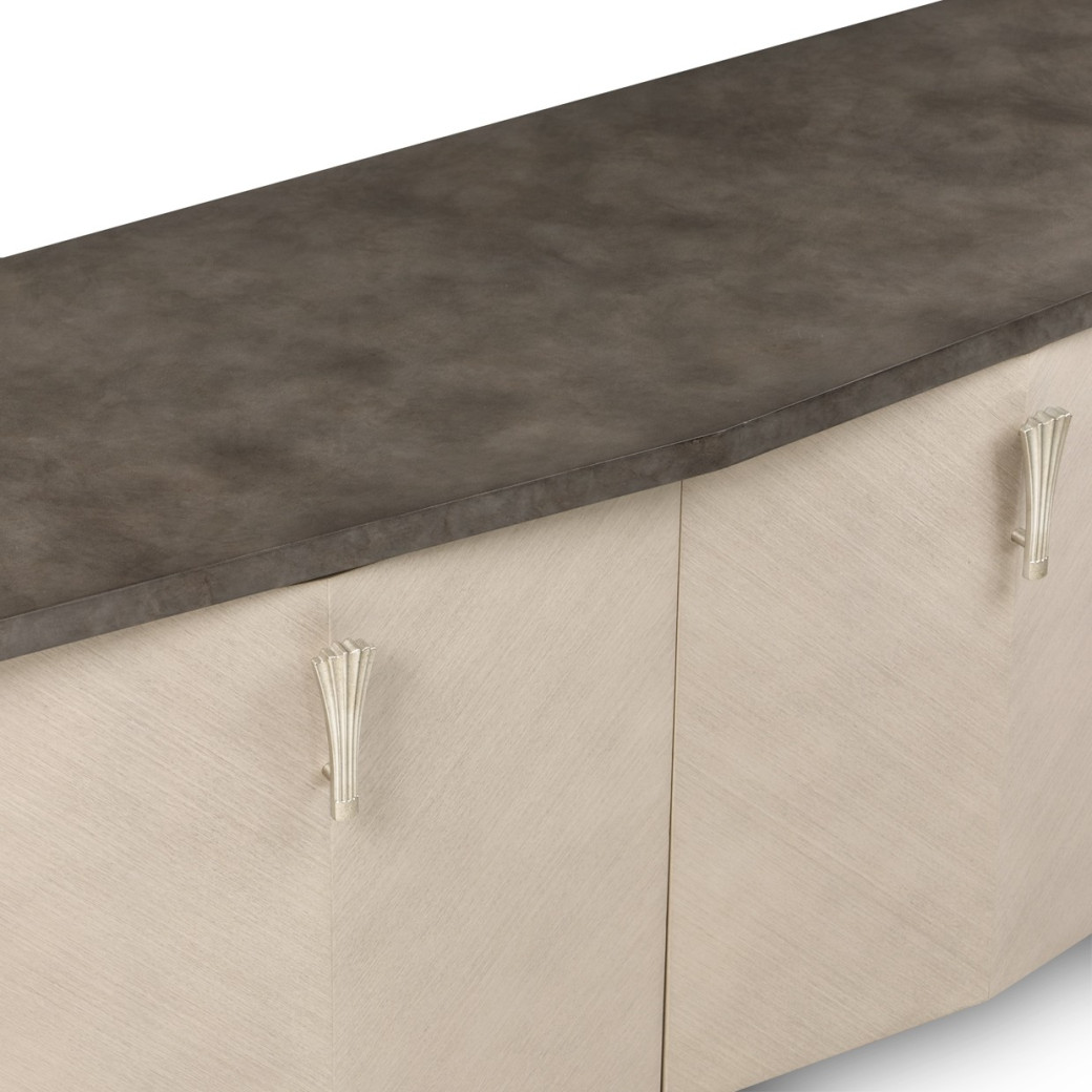 Media Cabinet Fantosini  Silver Mist Collection By Michael Amini 9091081-823