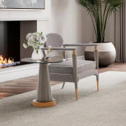 St.Charles Accent Chair Dove Gray By Michael Amini 9088834-STRTS-803
