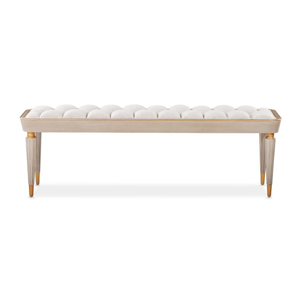 Accent Bench Dove Gray St. Charles Collection by Michael Amini 9088904-803
