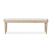 Accent Bench Dove Gray St. Charles Collection by Michael Amini 9088904-803