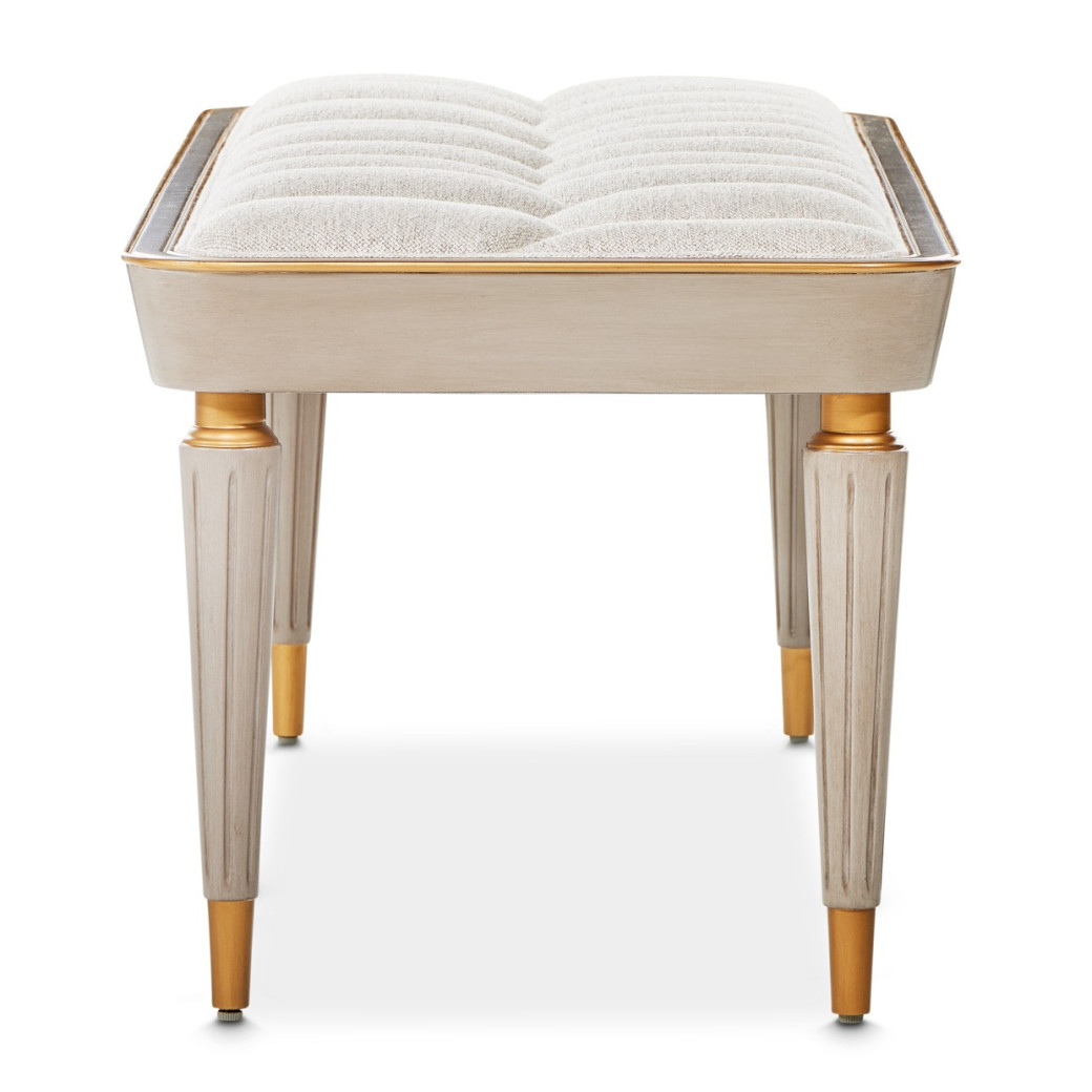 Accent Bench Dove Gray St. Charles Collection by Michael Amini 9088904-803