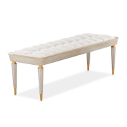 Accent Bench Dove Gray St. Charles Collection by Michael Amini 9088904-803