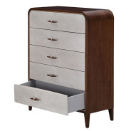 5 Drawer Chest Walnut Houston Collection by Michael Amini  9095070SA-416
