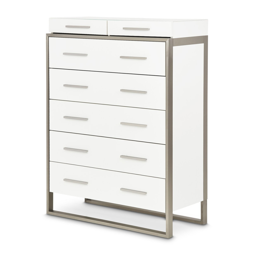7 Drawer Vertical Storage Cabinets-Chest of Drawers Marquee Collection by Michael Amini  KI-MRQE070-108