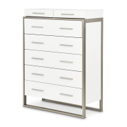 7 Drawer Vertical Storage Cabinets-Chest of Drawers Marquee Collection by Michael Amini  KI-MRQE070-108