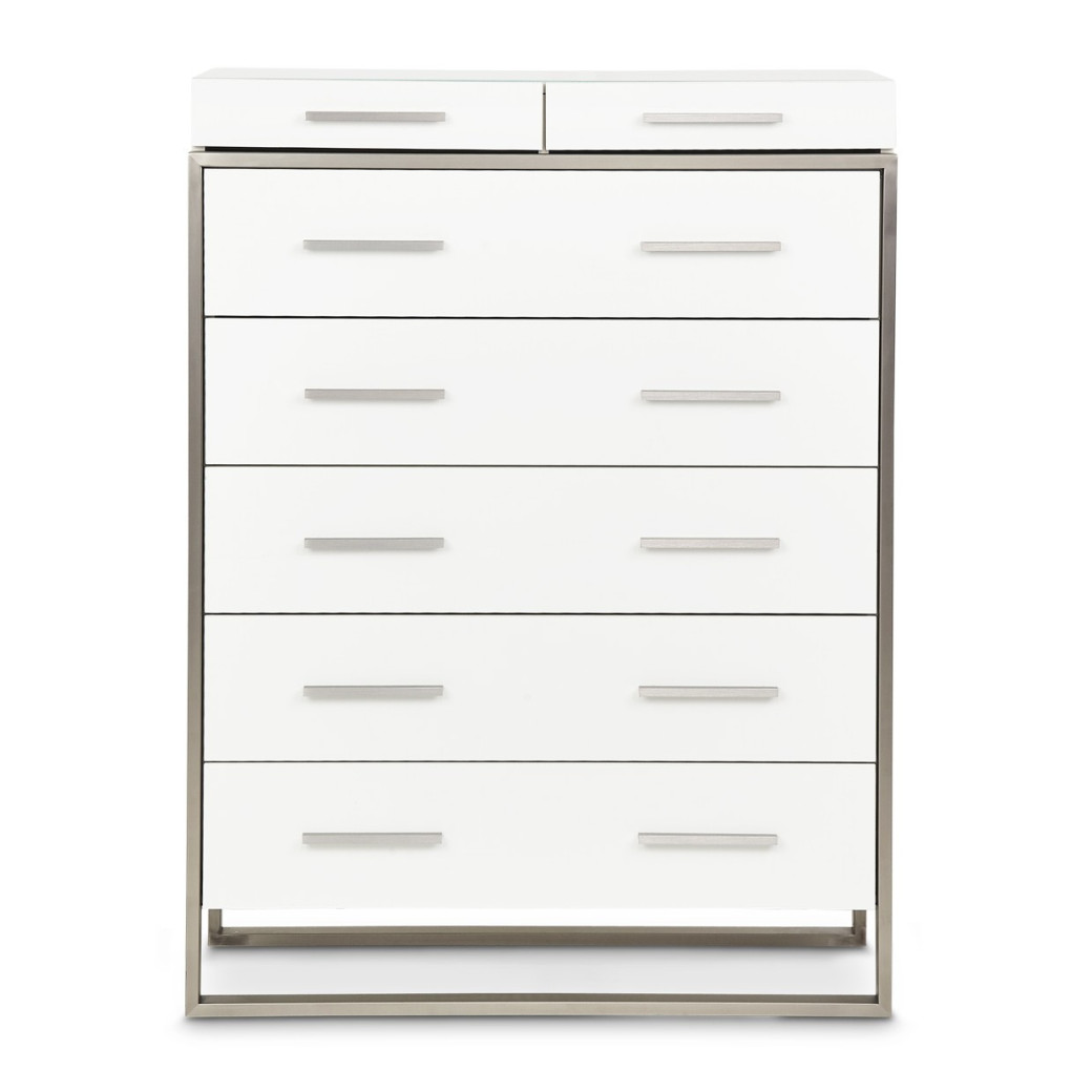 7 Drawer Vertical Storage Cabinets-Chest of Drawers Marquee Collection by Michael Amini  KI-MRQE070-108