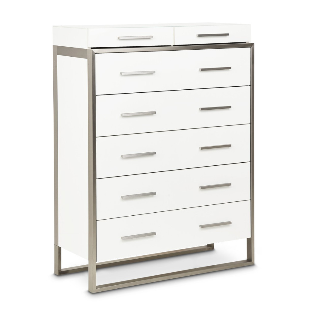 7 Drawer Vertical Storage Cabinets-Chest of Drawers Marquee Collection by Michael Amini  KI-MRQE070-108