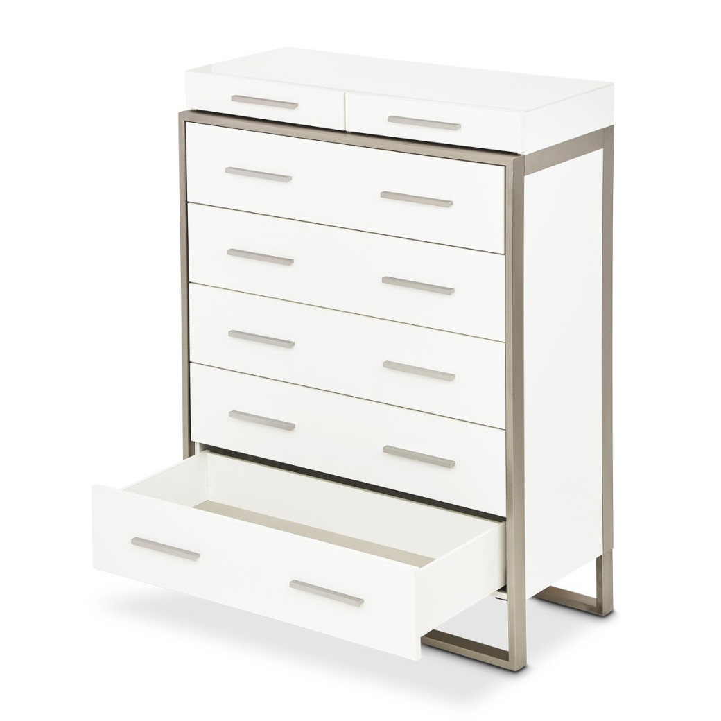 7 Drawer Vertical Storage Cabinets-Chest of Drawers Marquee Collection by Michael Amini  KI-MRQE070-108