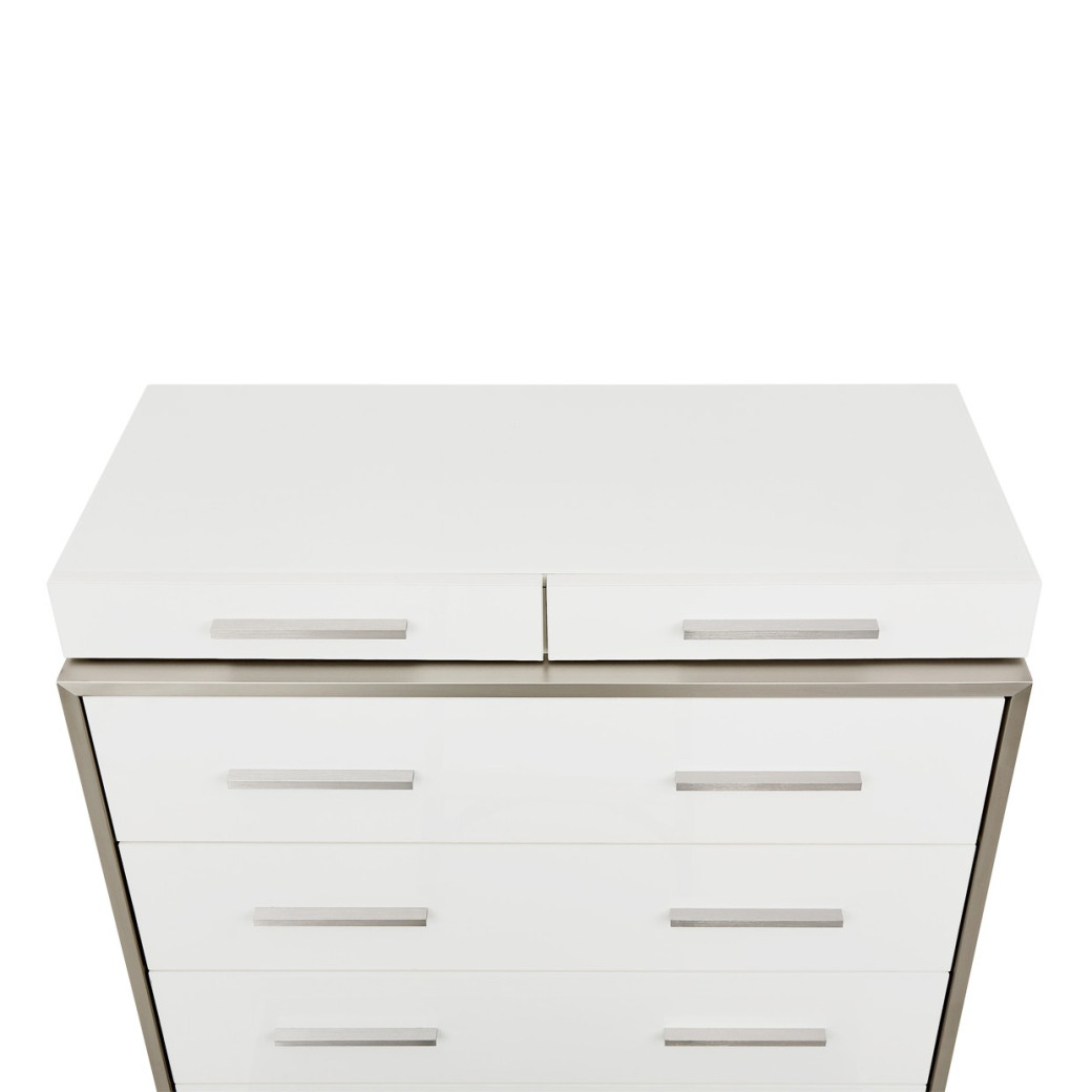 7 Drawer Vertical Storage Cabinets-Chest of Drawers Marquee Collection by Michael Amini  KI-MRQE070-108