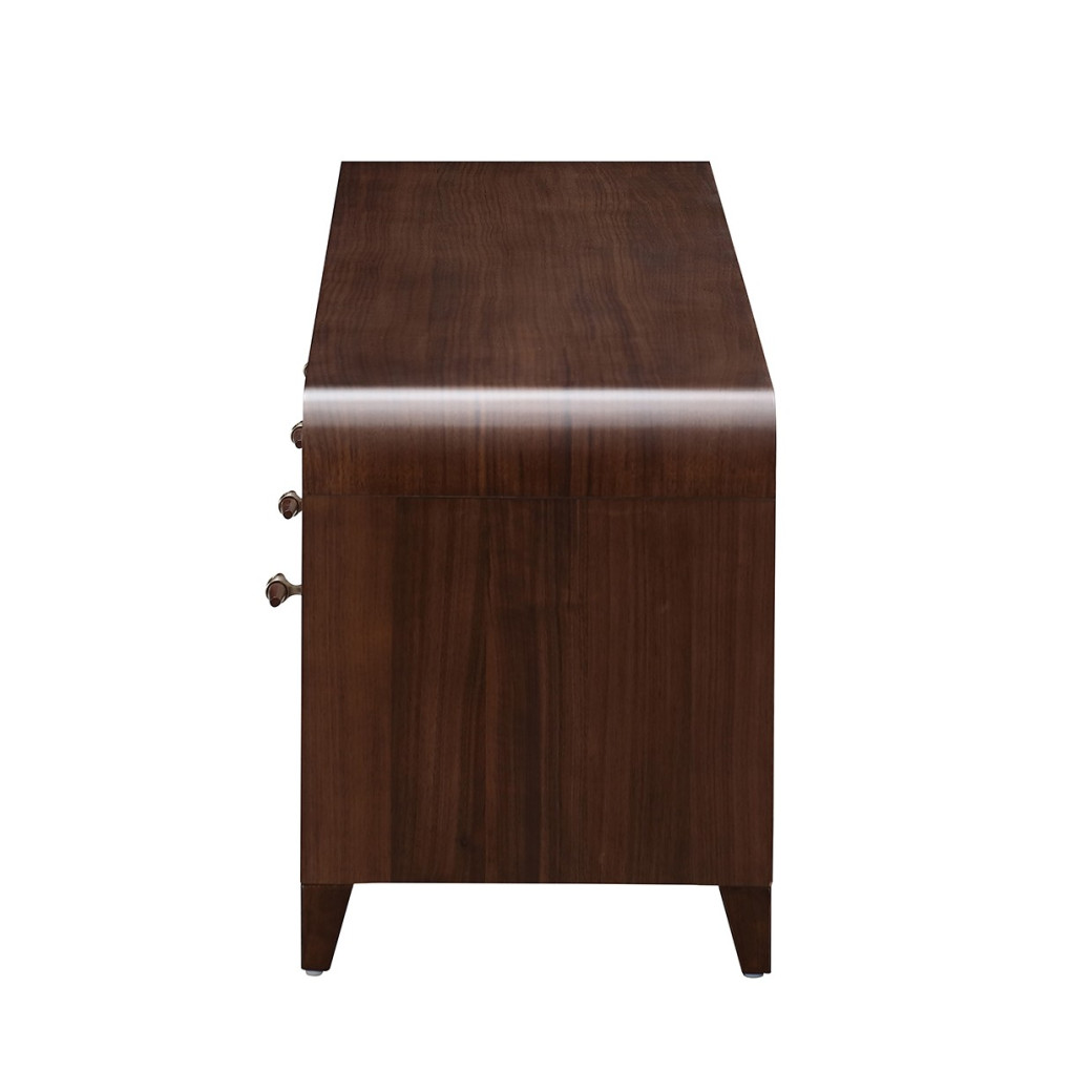 Media Cabinet Walnut Finish Houston Collection by Michael Amini  9095081-416
