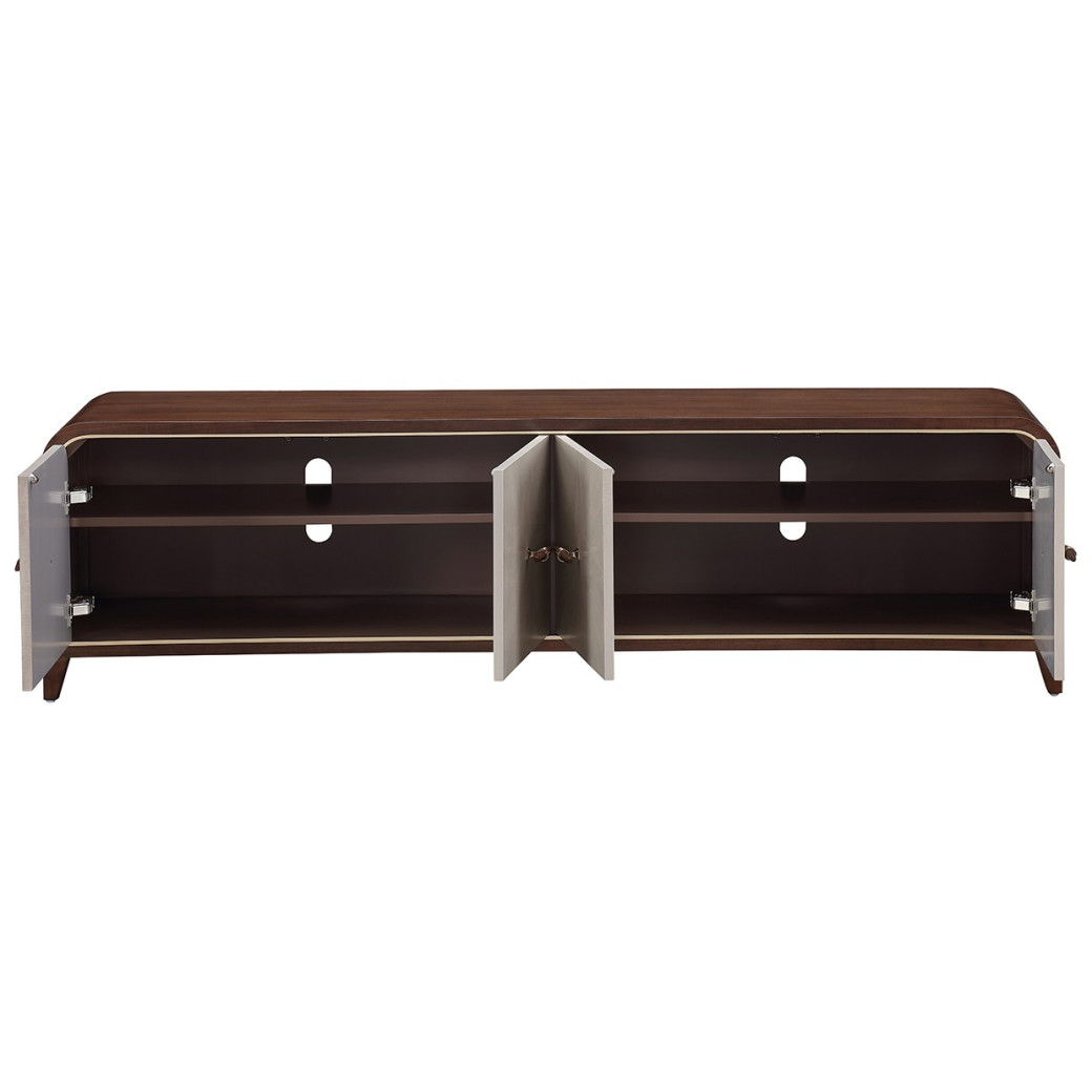 Media Cabinet Walnut Finish Houston Collection by Michael Amini  9095081-416