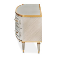 St. Charles Media Cabinet Dove Gray by Michael Amini 9088081-803