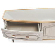 St. Charles Media Cabinet Dove Gray by Michael Amini 9088081-803