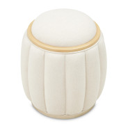 Round Accent Bench Camellia Field Caramel Collection By Michael Amini 9090804-134