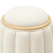 Round Accent Bench Camellia Field Caramel Collection By Michael Amini 9090804-134