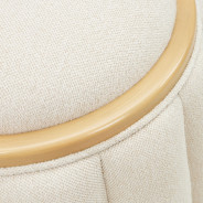 Round Accent Bench Camellia Field Caramel Collection By Michael Amini 9090804-134